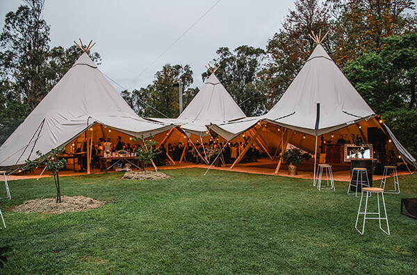 triple tipi hire